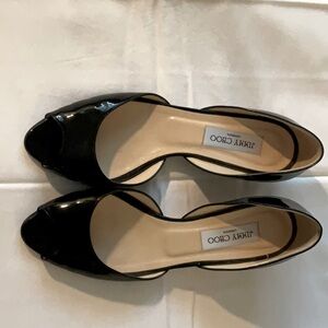 Jimmy Choo Black Patent Kitten Heel size 41